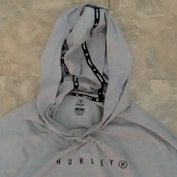 Hurley Light Gray Men's Hoodie - Picture 6 of 8